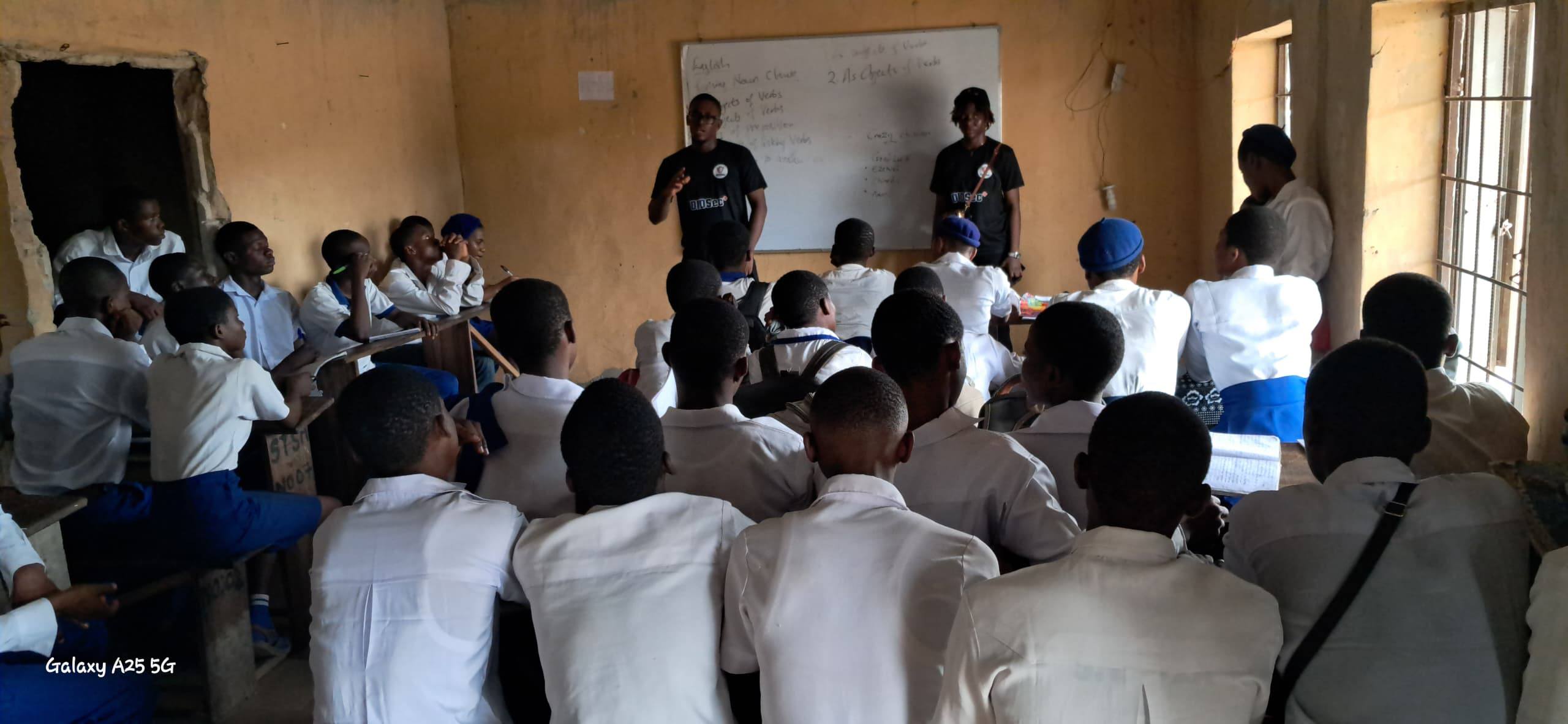 DIDSec+ team presenting to students at Afara Technical College