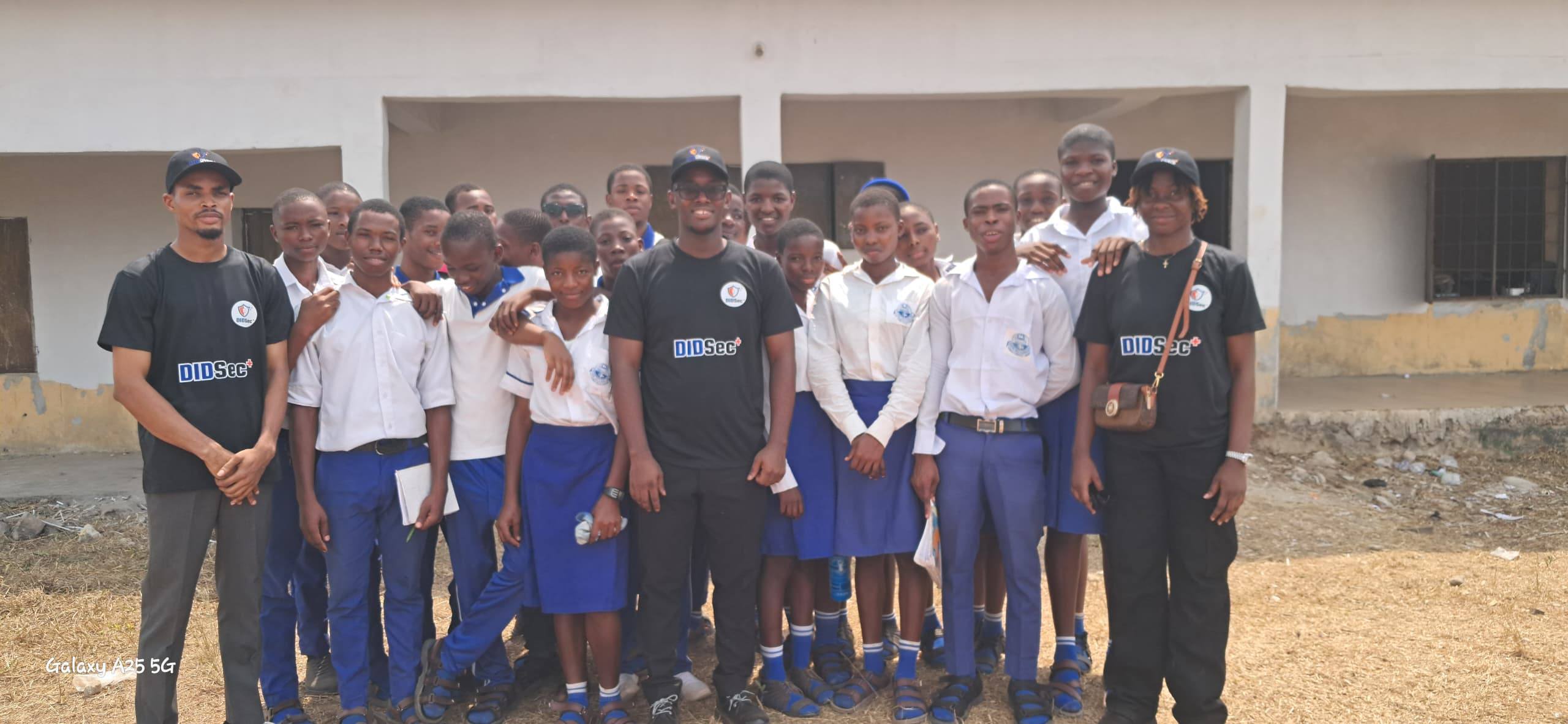 DIDSec+ team group photo with Afara Technical College students